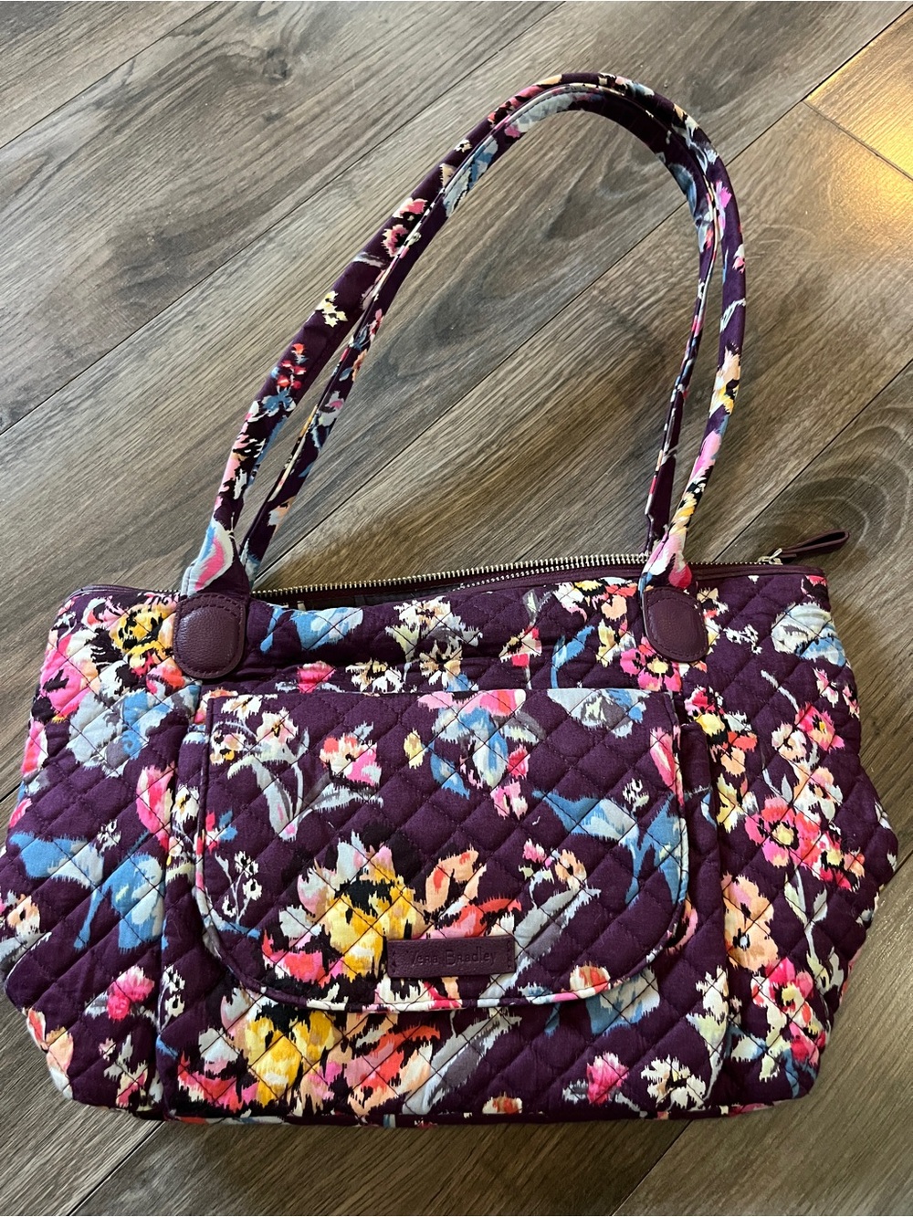Vera Bradley Quilted Carson East West Indiana Rose